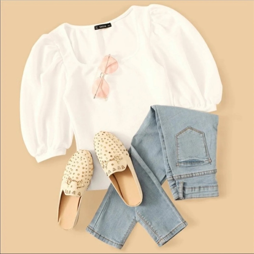 Puffy Sleeves Top